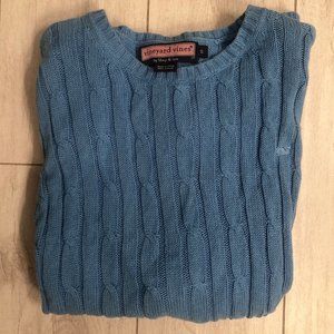 Blue Vineyard Vines Cable knit Crewneck Sweater